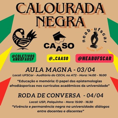 Calourada Afroperspectivada 2025 convida estudantes ingressantes